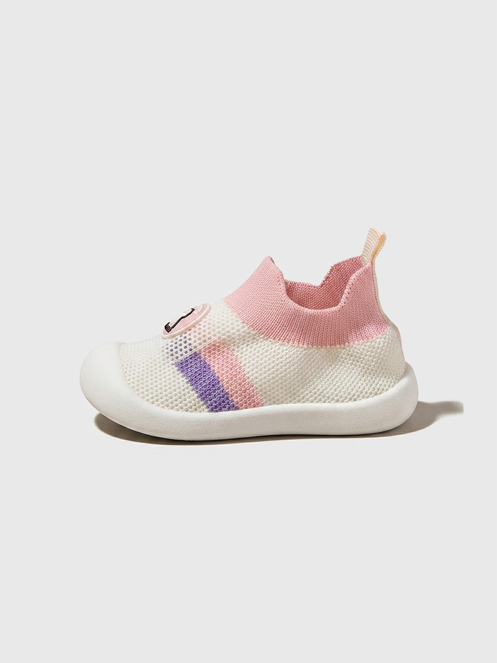 KiddoComfy Qibabei Mesh-Mallows Sock Shoes Pink - Q22